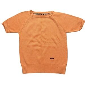 DKNY Jeans orange knitted top